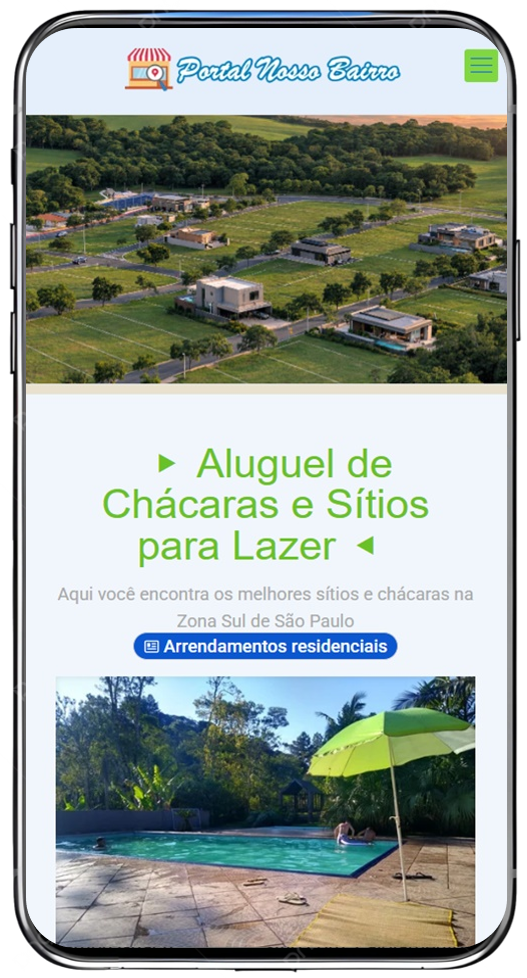 Site Portal Nosso Bairro melhor anuncio de SP